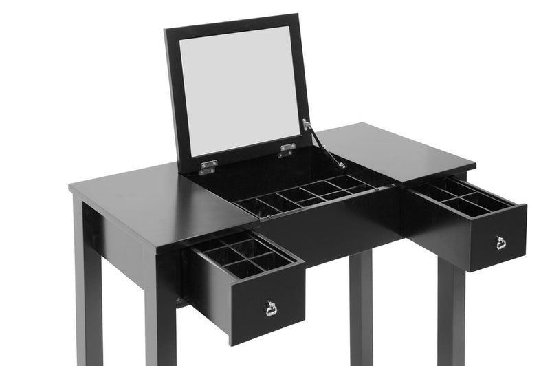 Baxton Studio Wessex Black Vanity Table