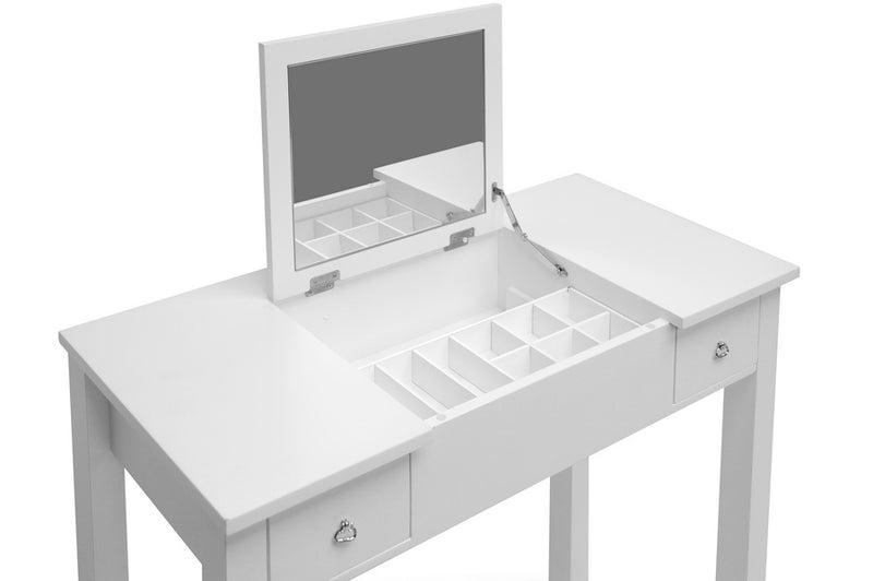 Baxton Studio Wessex White Vanity Table