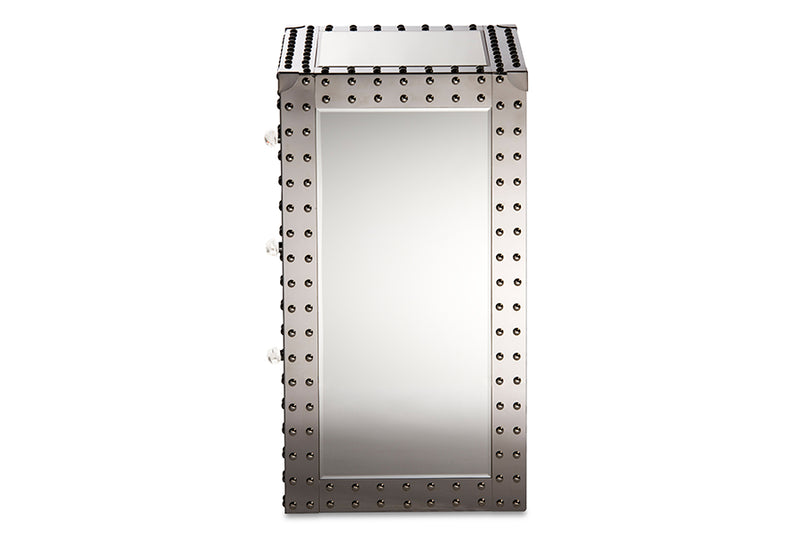 Baxton Studio Azura Modern and Contemporary Hollywood Regency Glamour Style Nightstand Bedside Table