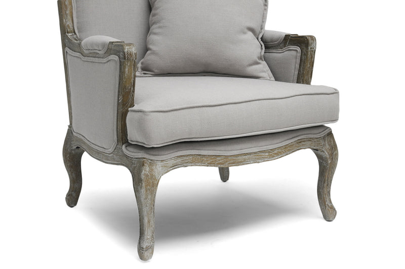 Baxton Studio Constanza Classic Antiqued French Accent Chair