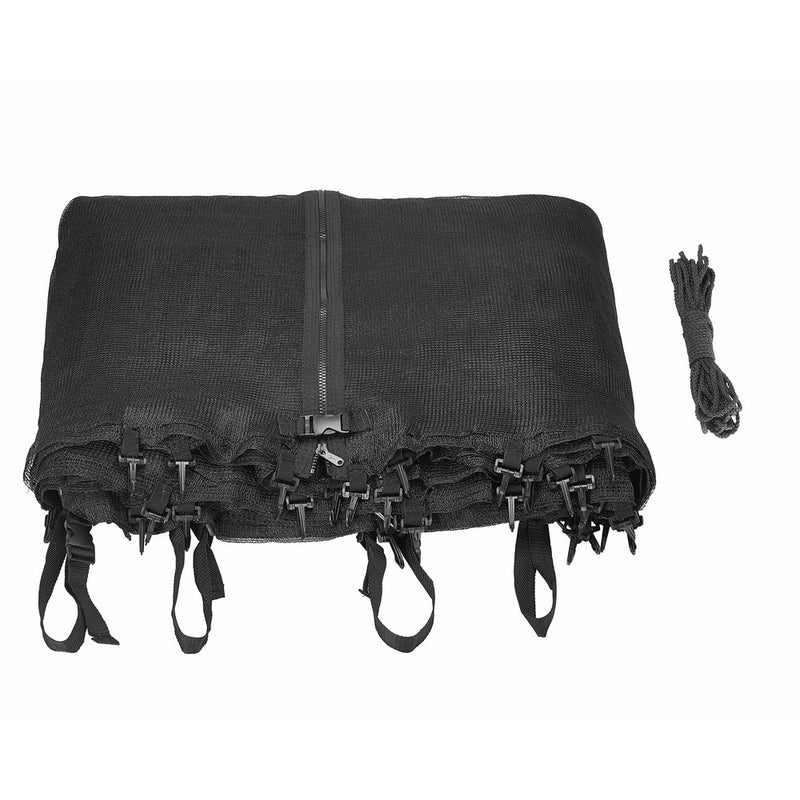 Upper Bounce Trampoline Replacement Safety Net, Fits For 13' X 13' Square Frames, Using 4 Arches with ties on top -NET ONLY