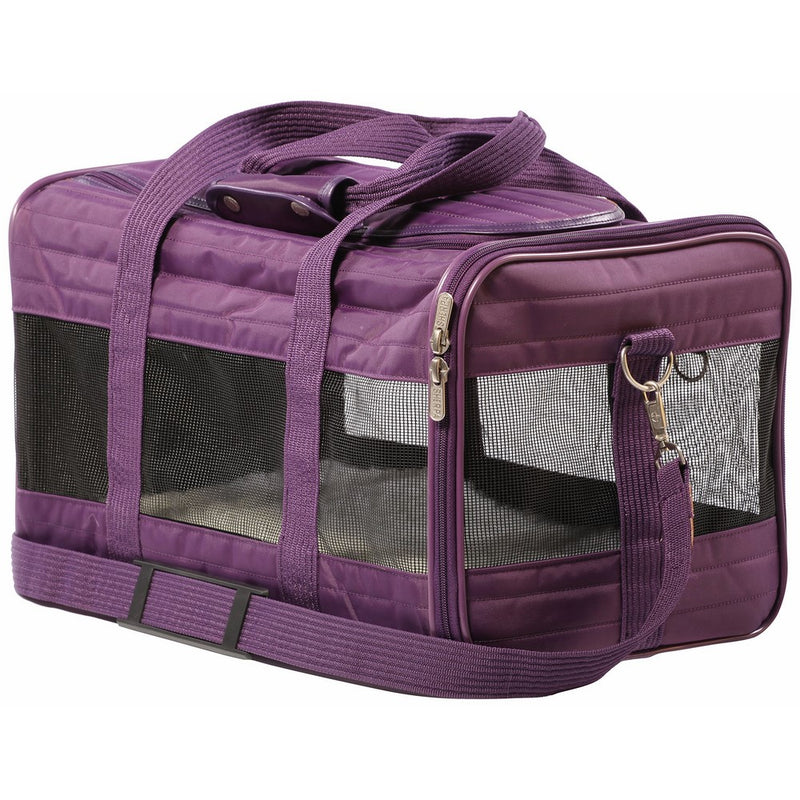 Sherpa Travel Original Deluxe Airline Approved Pet Carrier, Large, Plum
