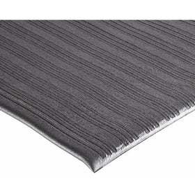 NoTrax 410 PVC Airug Safety/Anti-Fatigue Floor Mat, for Dry Areas, 2' Width x 3' Length x 3/8" Thickness, Black