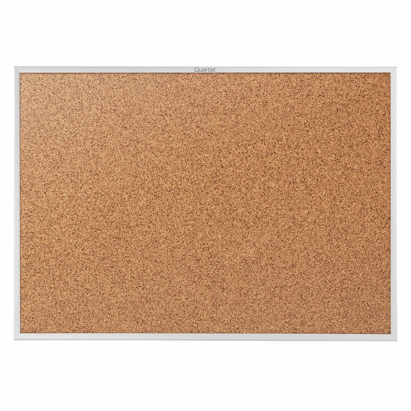 Quartet Cork Bulletin Board, 24 x 18 Inches, Corkboard, Aluminum Frame (2301)