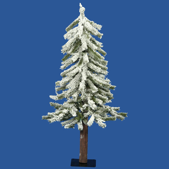 3' x 21" Flocked Alpine Tree 142T