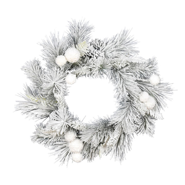 Frosted Beacon Pine Wreath