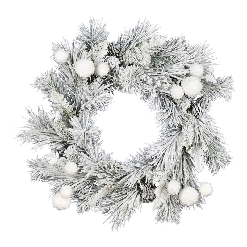Frosted Beacon Pine Wreath