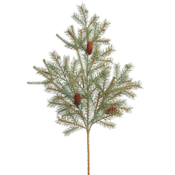 25" Blue Spruce Spray w/Cones 33Tips