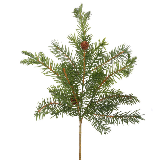 19" Douglas Fir Spray w/Cones 20Tip 3/bg