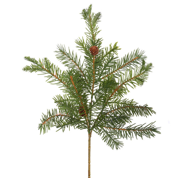 19" Douglas Fir Spray w/Cones 20Tip 3/bg