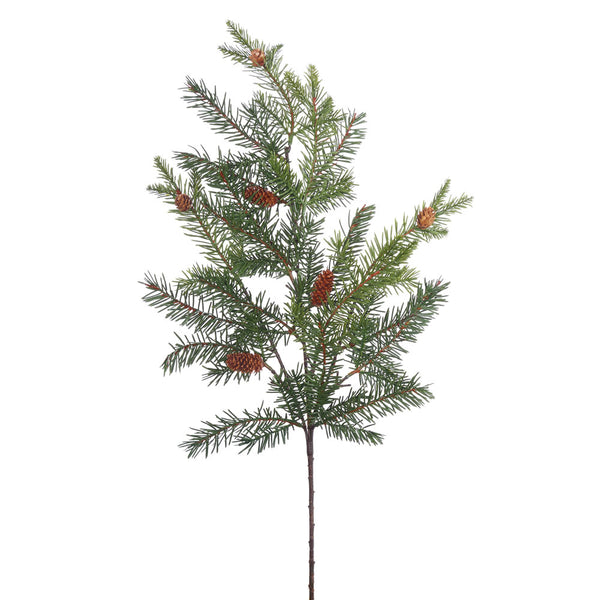 31" Douglas Fir Spray w/Cones 34Tip 2/bg