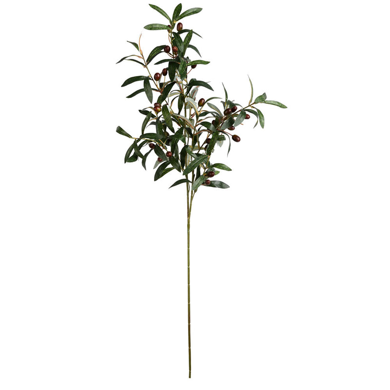 39" Green Olive Fruit Spray 3/Pk