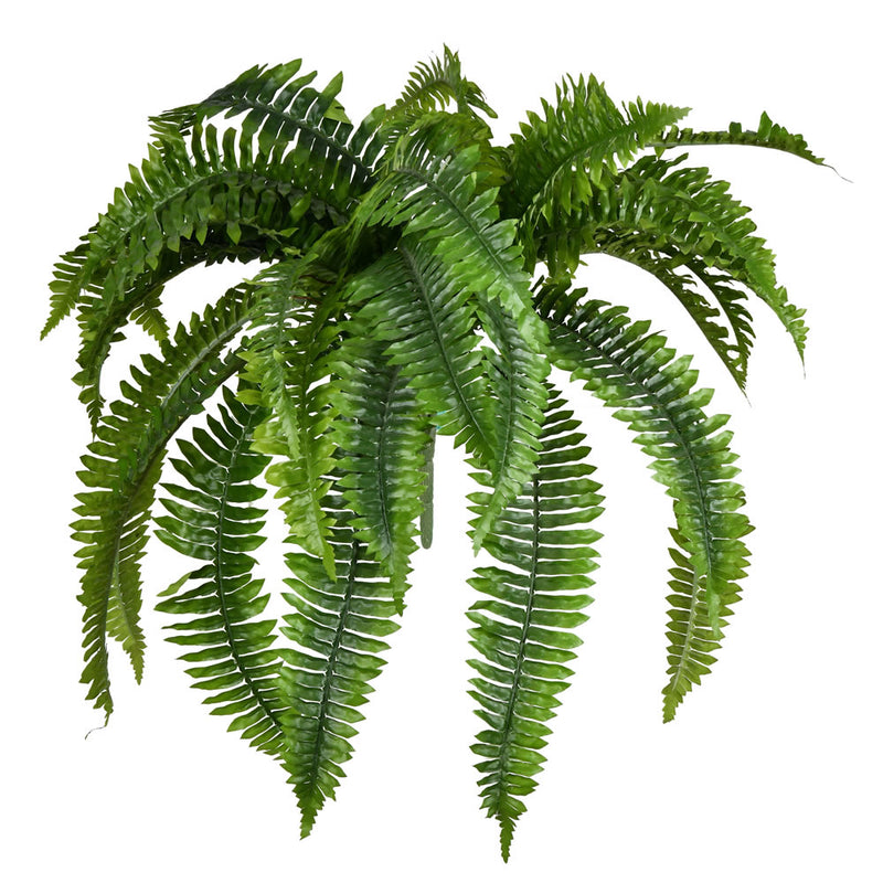 19" Green Boston Fern Bush 42 Leaves