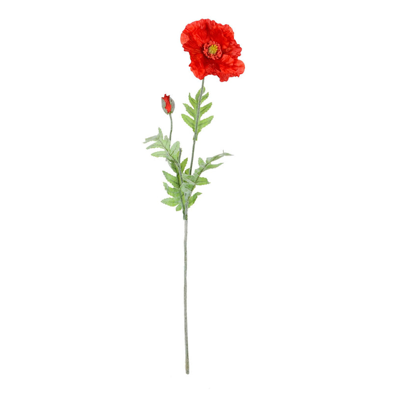 28" Poppy Spray