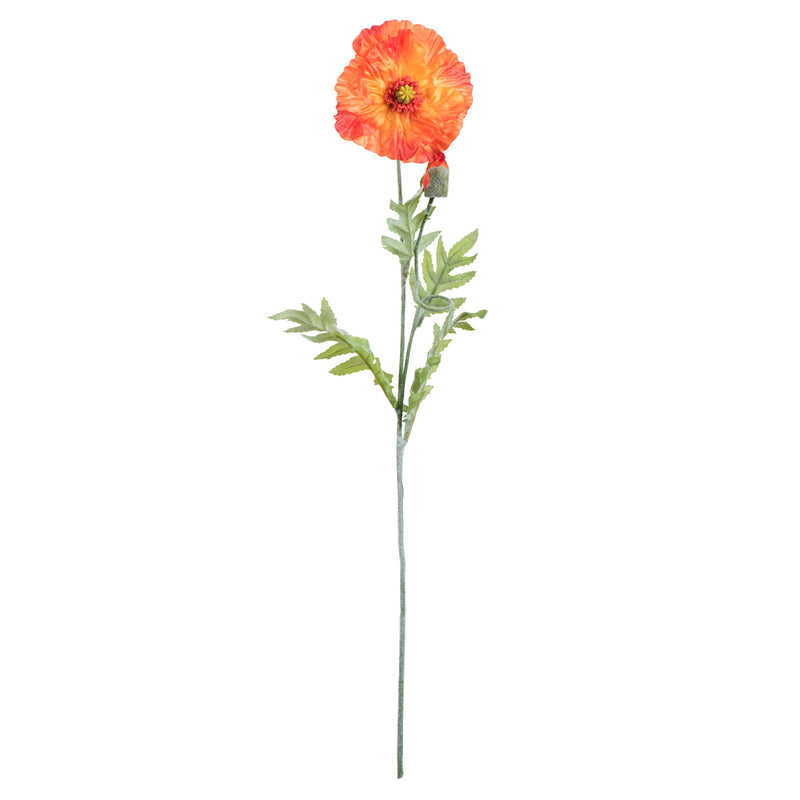 28" Poppy Spray