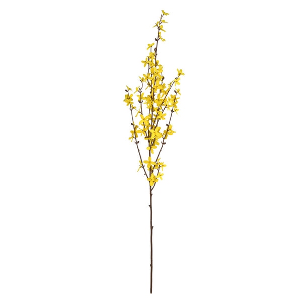 40" Yellow Cruciate Flower Spray 3/pk