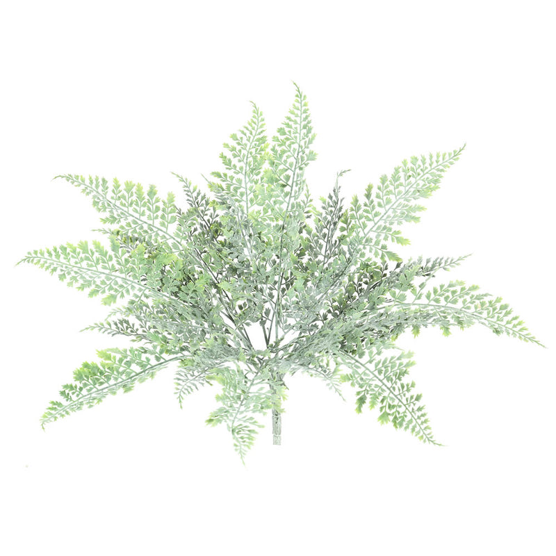 17" Frosted Fern Bush