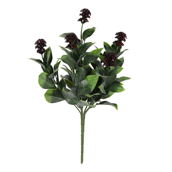 13.5" Berry Ficus Bush UV Coated 3/Pk