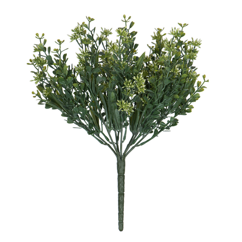 3" Mini Mixed Leaf Bush UV Coated 3/Pk