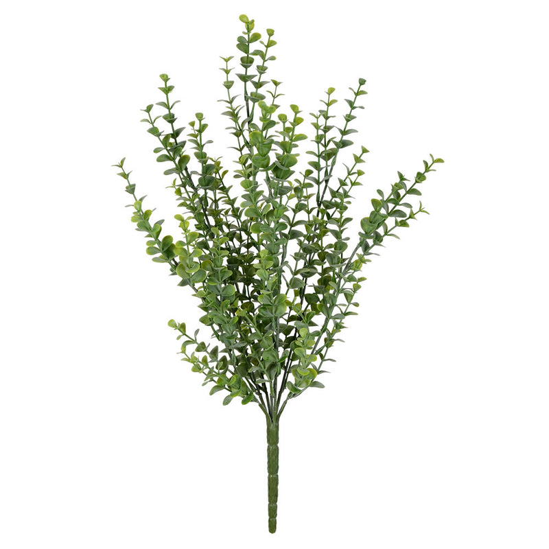 18" Mini Jade Leaf Bush UV Coated 3/Pk