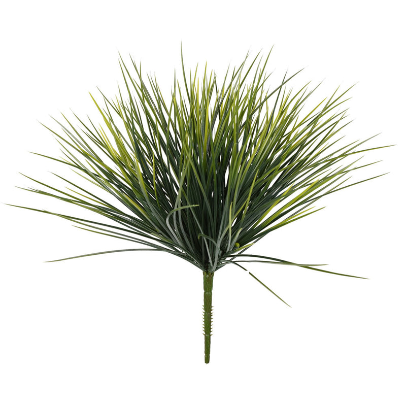 15" Green Grass Bush UV Coated