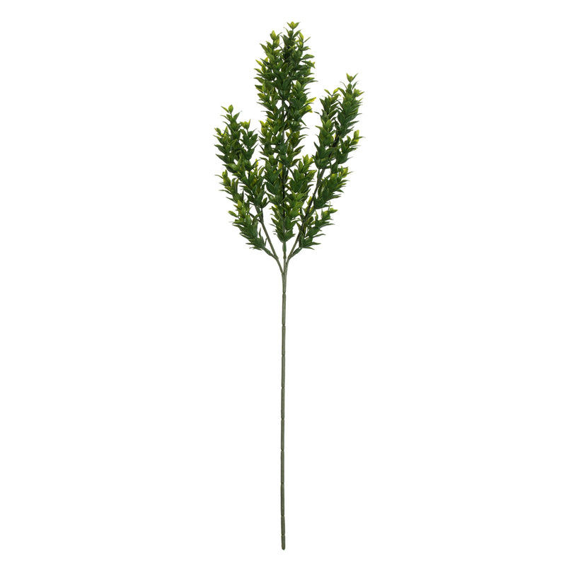 25.5" Green Mini Leaf Bush 4/Pk UV Coat