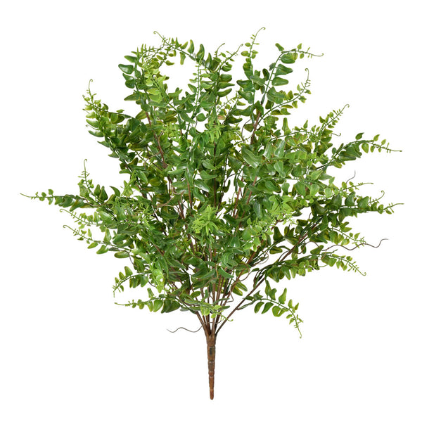 20" Green Royal Fern Bush UV