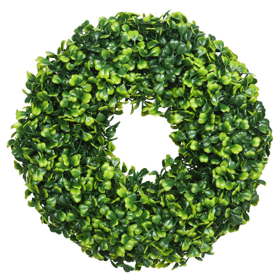 10" Mini Button Leaf Wreath