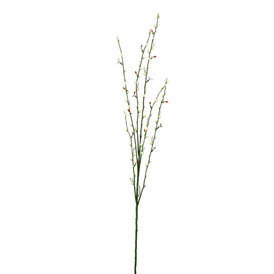 46" Cream Fruit Spray Branch 3/Pk