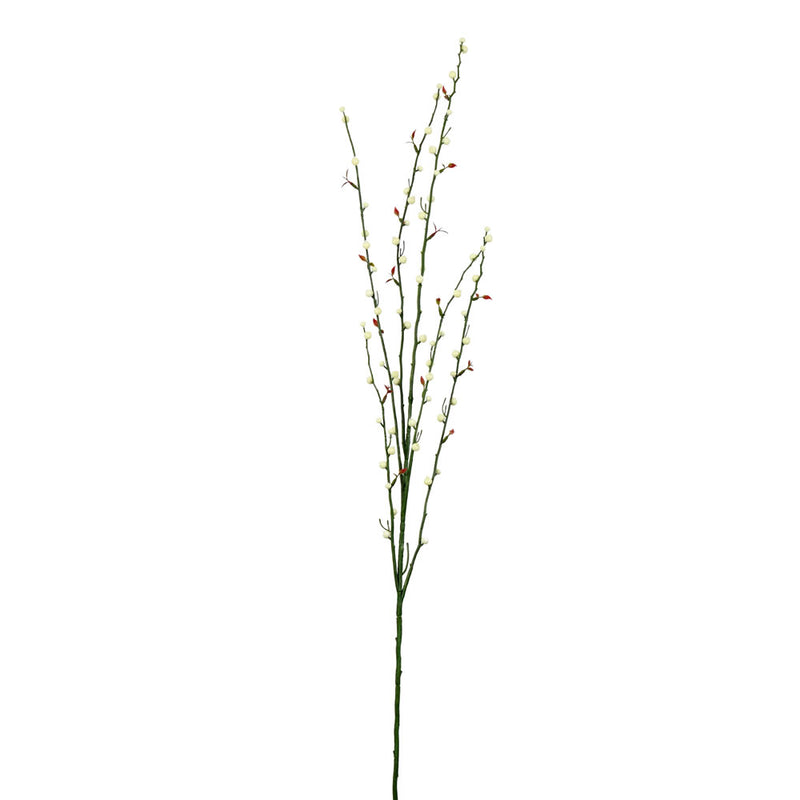 46" Cream Fruit Spray Branch 3/Pk