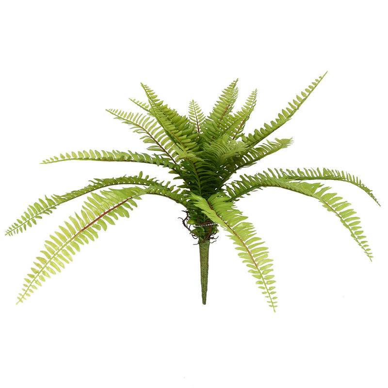 19" Green Long Fern Spray