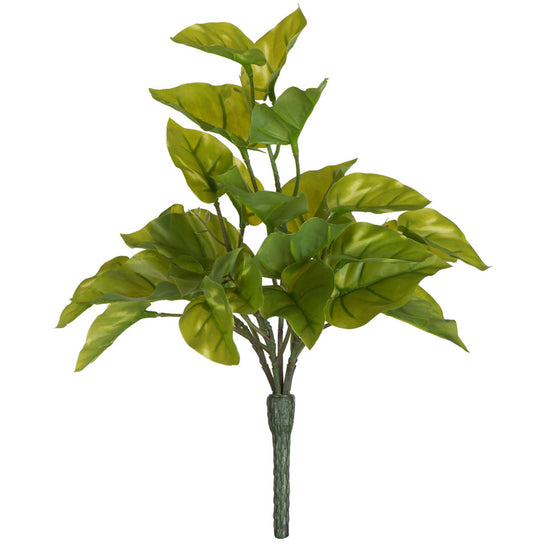 12" Green Pothos Leaf Bush 3/Pk