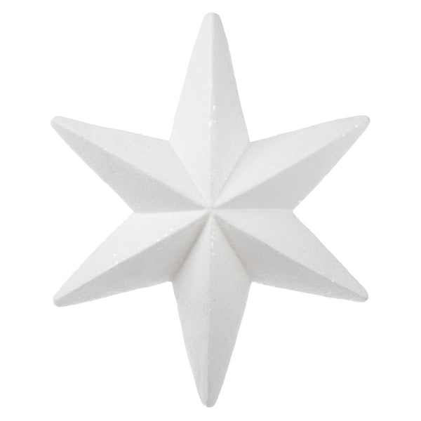 20" White Glitter Bethlehem Star Outdoor