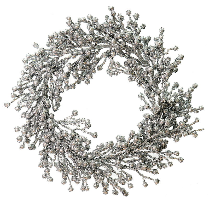 Outdoor Glitter Berry Wreath