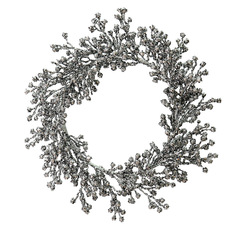 Outdoor Glitter Berry Wreath