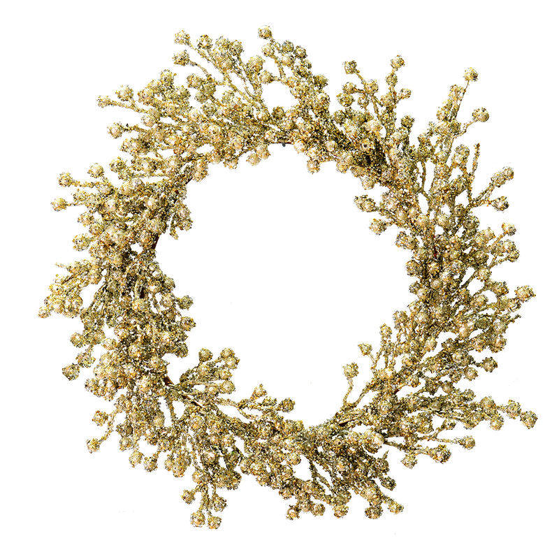 Outdoor Glitter Berry Wreath