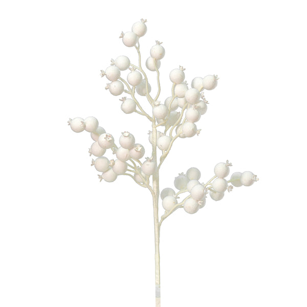 Outdoor White Flocked Berry Series