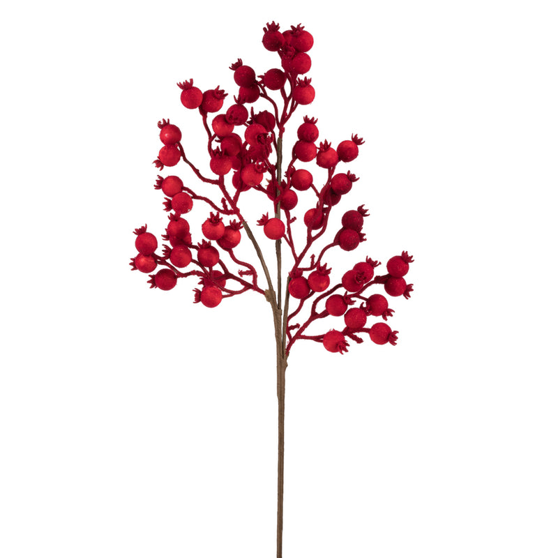 Outdoor Red Flocked Berry Series