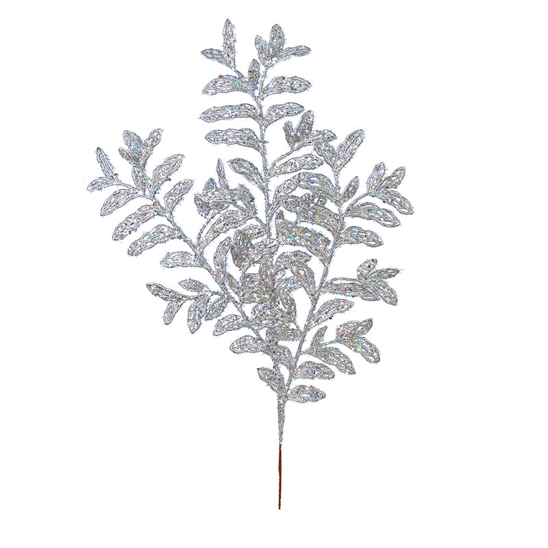 22" Silver Bipinnate Leaf Spray 12/Bg