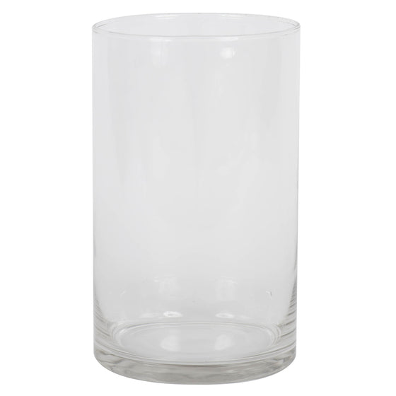 10" Clear Cylinder Glass Container