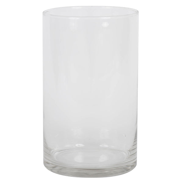 10" Clear Cylinder Glass Container