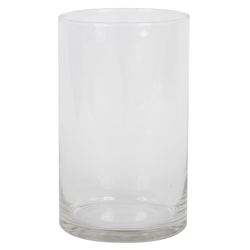 10" Clear Cylinder Glass Container