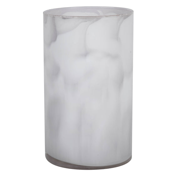 10" Crystal Gray Cylinder Glass Cntr