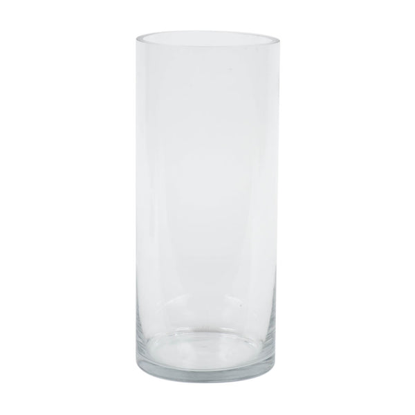 14" Clear Cylinder Glass Container