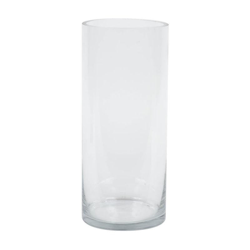 14" Clear Cylinder Glass Container