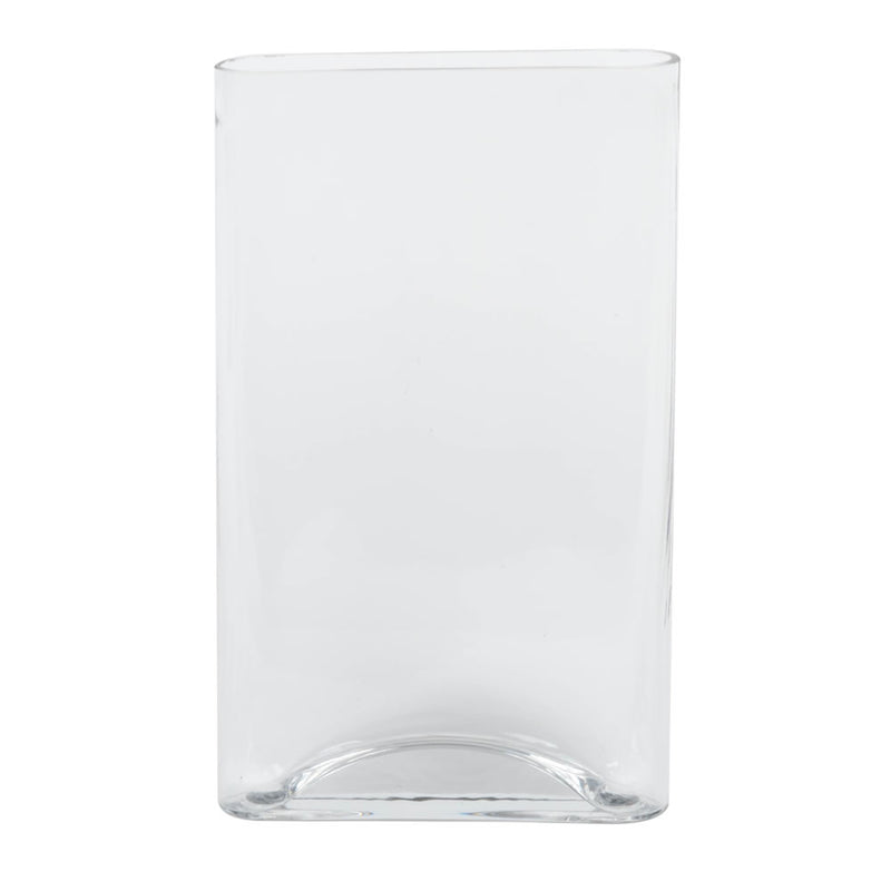 10" Clear Pillow Glass Container