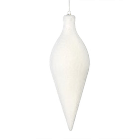 12" Flocked Oval Finial