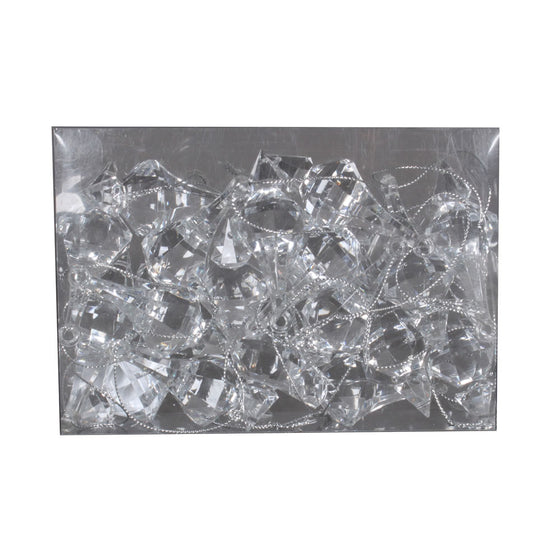 2.75" Clear Acrylic Drop Ornament 18/Bx