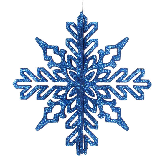 6" 3D Glitter Snowflake