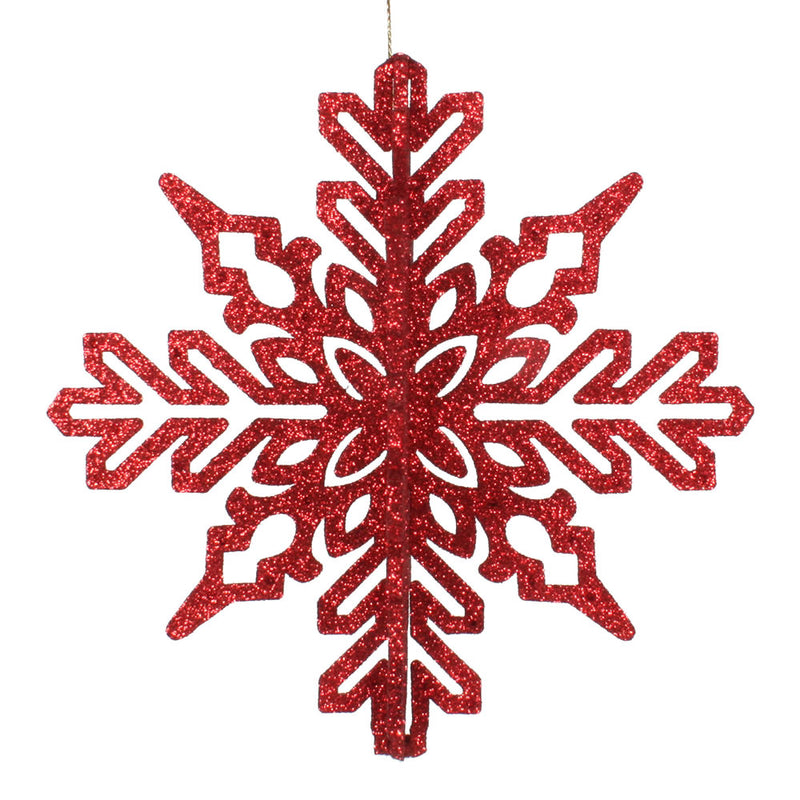 6" 3D Glitter Snowflake